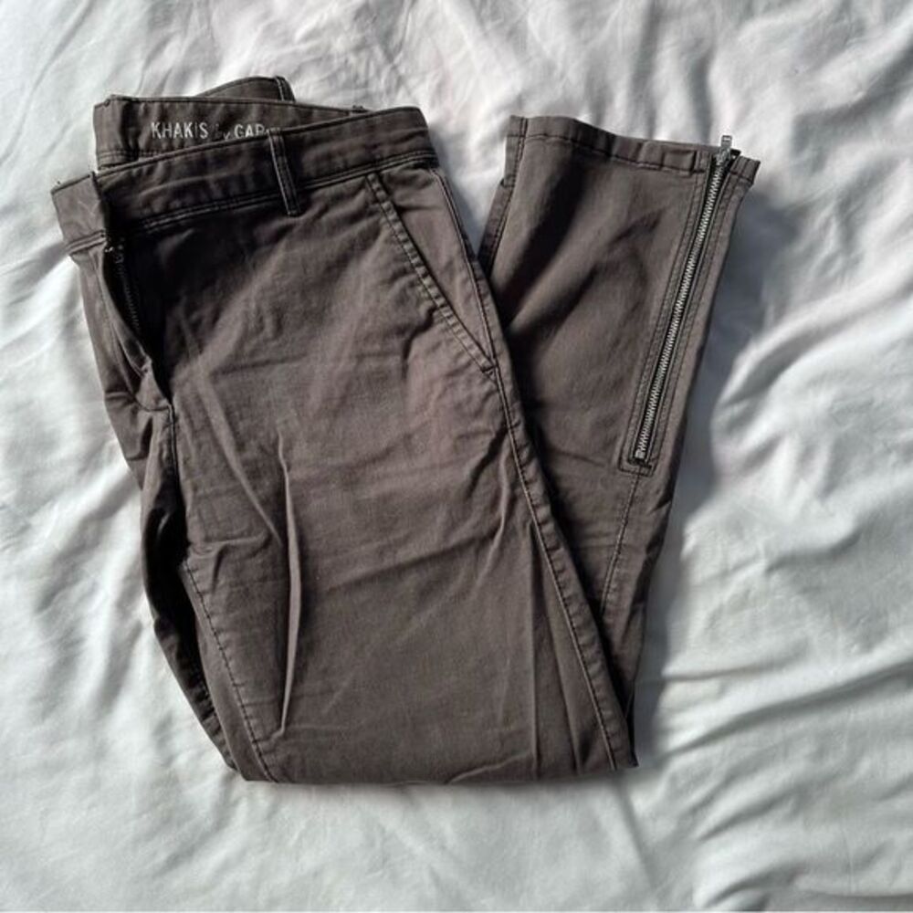 Gap Skinny Mini Khakis Ankle Cropped Pants, size 2 petite